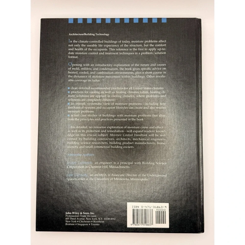 Moisture Control Handbook Lstiburek Carmody